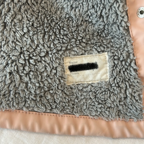 Zara BabyGirl rubberized raincoat with faux fur lining - Picture 5 of 8